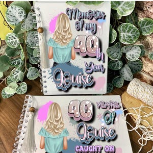 40th Birthday Gifts for Women, 40th Keepsake, 40th Gifts for Her, 40th Gifts for Friend, Personal Journal, 40th Presents for Women, The Fully Monty