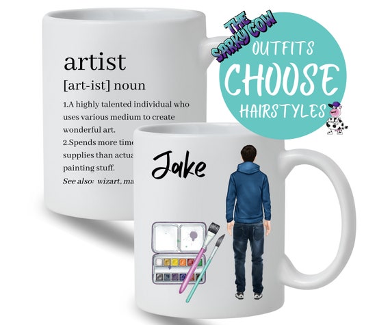 Artist Mug, Funny Artist Gift for Artsy Person, Gift for Artistic People,  Gift for Artist Man, Gift for Art People, Artistic Gifts, UK