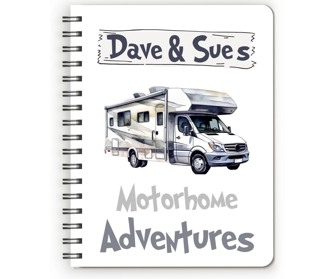 Motorhome Gifts, Motorhome Journal, Travel Gift, Travel Note Book