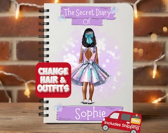 Personalised gifts for girls stationery set, Kids planner, Personalised coloured pencils, Personalised kids notebook, childrens notebook