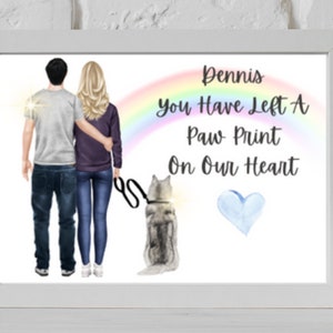 Dog Memorial Gift, Dog Memorial Print, Pet Memorial Gift, Pet Bereavement Gift, Sympathy Gift Loss of Dog Memorial Gift, Sympathy Pet Loss,