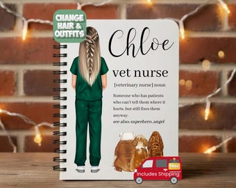 Vet nurse gift, vet nurse planner, veterinary nurse gift, vet nurse student vet nurse, graduation vet nurse, qualified vet nurse birthday