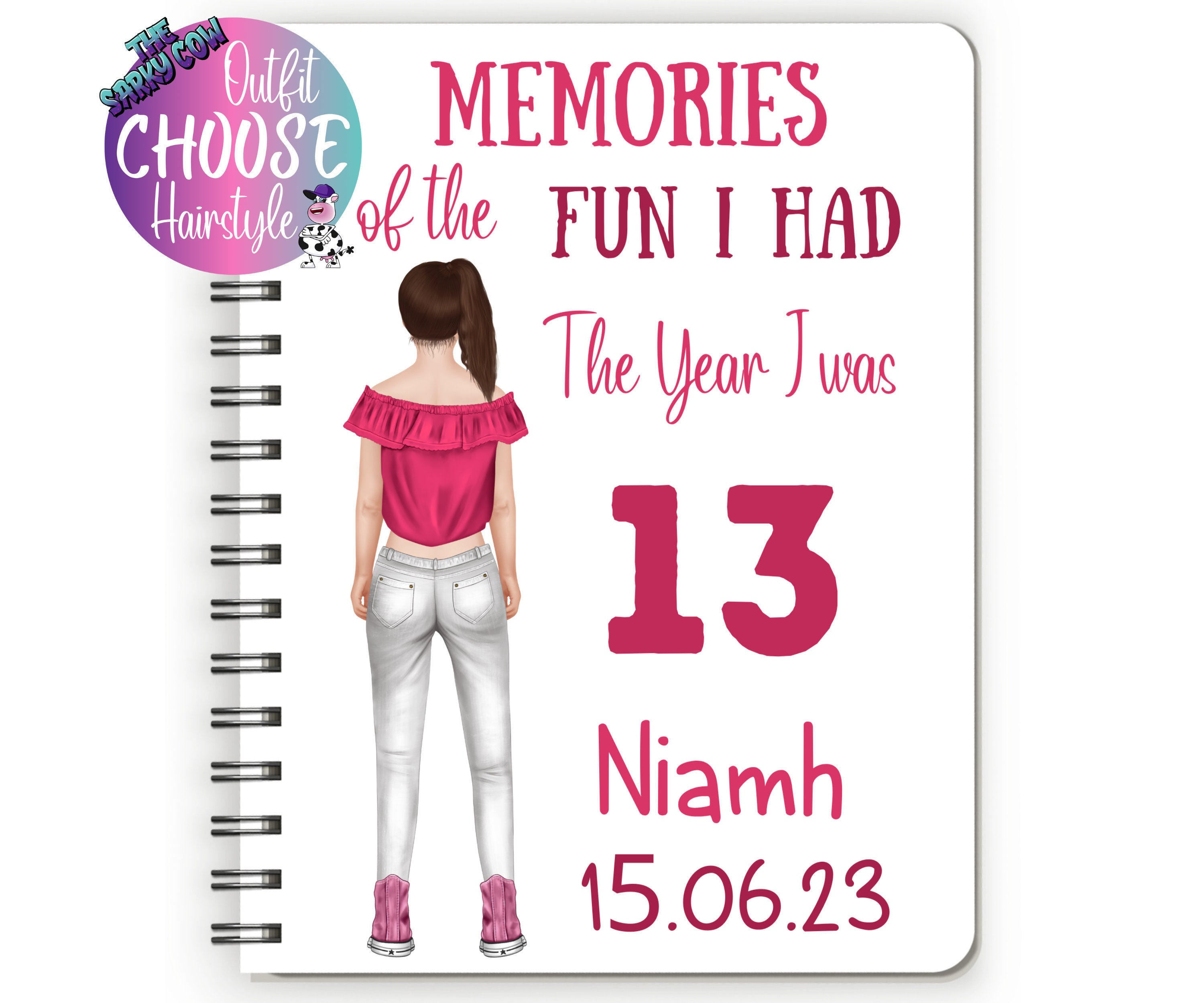 Birthday Gift for 13 Year Old Girl, Personalized Thirteenth Birthday G –  All Family Gear Collections