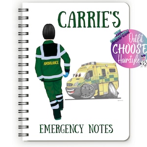 Paramedic Gifts, Paramedic Student Notes, Paramedic Notebook, Paramedic Note Pad, Paramedic Graduation Gifts, Paramedic Planner, Thank You