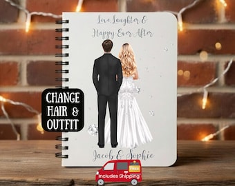 Personalised wedding planner personalised, bridal planning book, journal wedding, bride planner, wedding notebook, bridal planner, custom