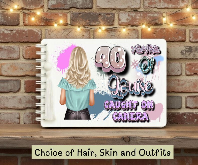 40th Birthday Gifts for Women, 40th Keepsake, 40th Gifts for Her, 40th Gifts for Friend, Personal Journal, 40th Presents for Women, immagine 3