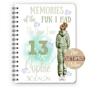 13th Birthday Girl Gift for 13 Year Old Girl Gifts for 13 Year Old,  13th Birthday Gift for Her, Birthday Present for Girls, Personalised uk