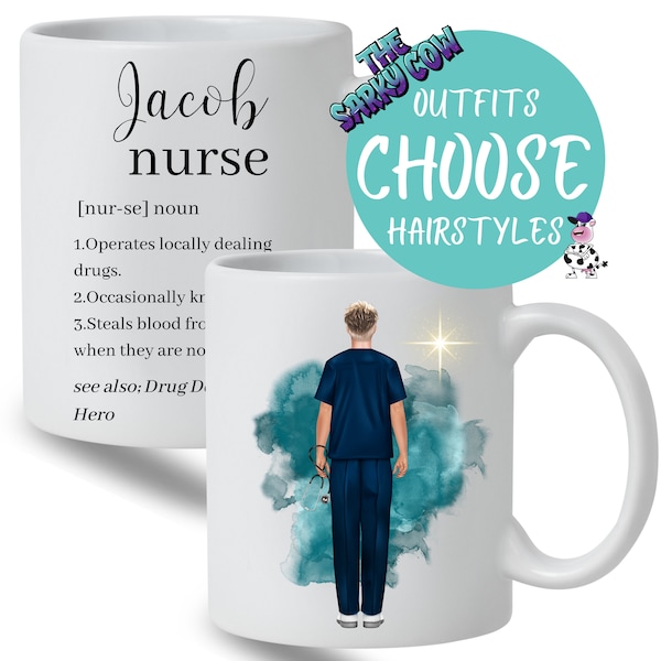 Funny Gift for Nurse Mug Gift, Male Nurse Gifts, Male Nurse Graduation, Mug for Nurse, Birthday Nurse, Birthday Gift Nurse Graduation Gift