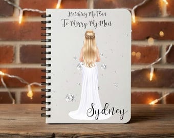 Personalised wedding planner personalised, bridal planning book, journal wedding, bride planner, wedding notebook, bridal planner, custom