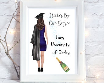 Personalised Graduation Gift for Her, Graduation Print 2021 Graduate, Funny Graduation Present for Her, Custom Graduation Gift uk