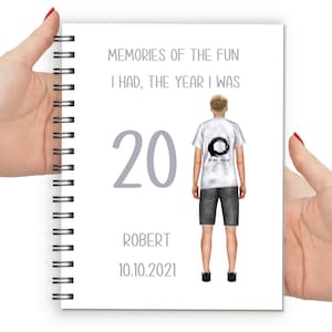 Cadeau personnalisé 20e anniversaire garçon, cadeau pour garçon de 20 ans, cadeau d'anniversaire pour garçon de 20 ans, cadeaux garçon 20 ans, cadeau d'anniversaire