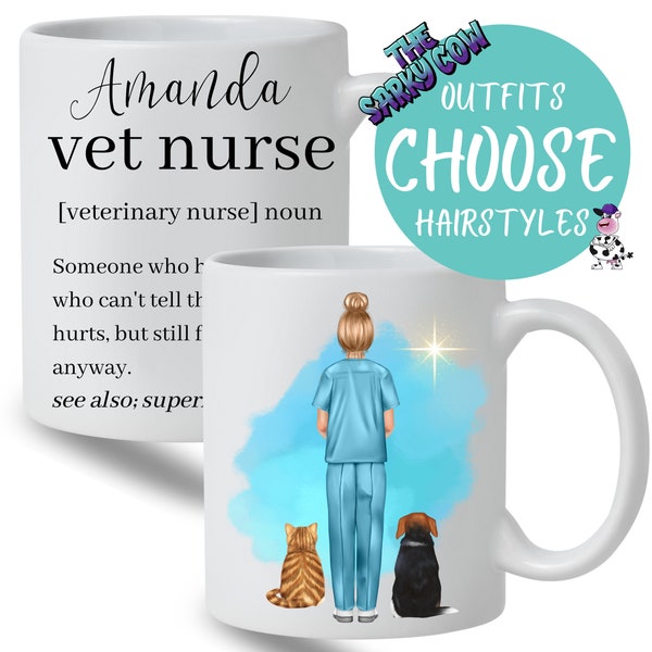 Vet nurse gift, vet nurse mug , veterinary nurse gift, vet nurse student vet nurse, graduation vet nurse, qualified vet nurse birthday