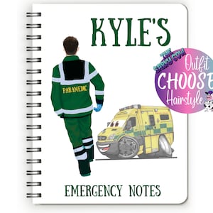 Paramedic Gifts, Paramedic Notebook, Paramedic Graduation Gift, Paramedic Planner, Student Paramedic Student Notes, Paramedic Note Pad