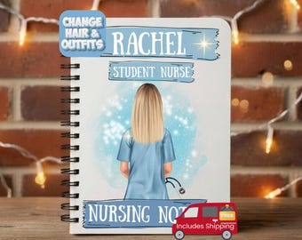 Nurse Gift, Nurse Notebook, Nurse Notes, Nurse Notepad, Nurse Journal, Nurse Gifts for Women, Birthday Gift for Nurse Presents, Graduation