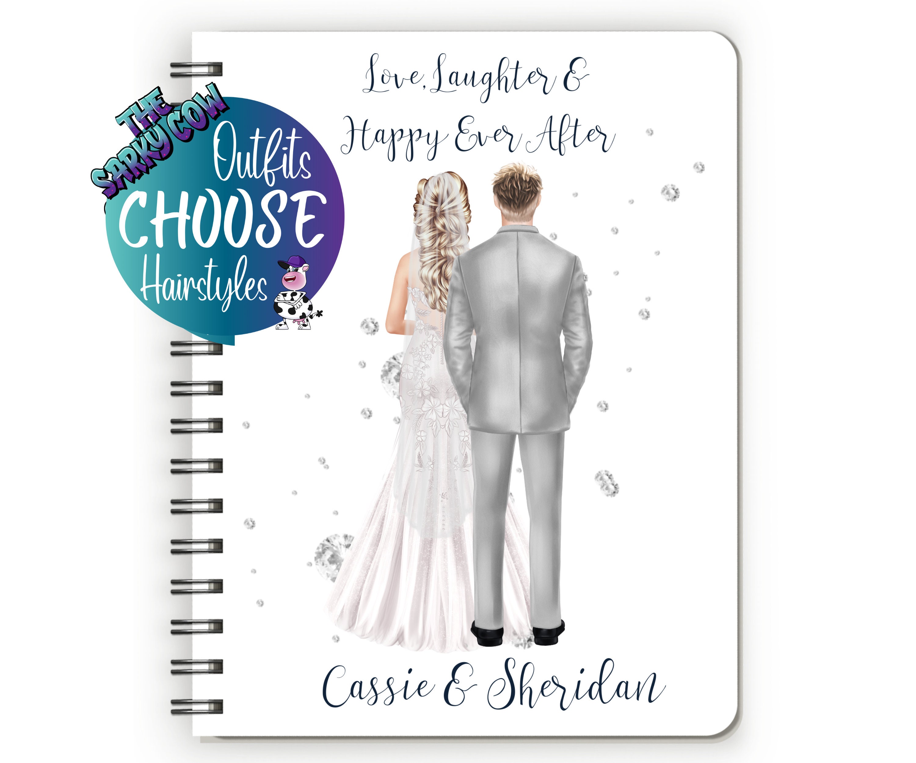 Personalised wedding planner personalised, bridal planning book, journal wedding, bride planner, wedding notebook, bridal planner, custom