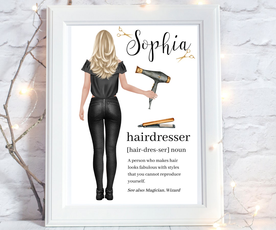 Personalised Gift for Hairdresser Gift Hairdressing Gifts Etsy UK