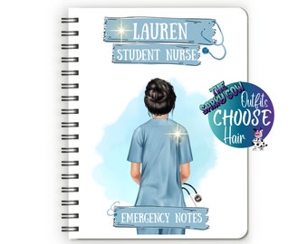 Student nurse gifts for student nurse notebook, Student Nurse Book, Student Nurse Journal, Student Nurse Notes, student nurse planner Custom