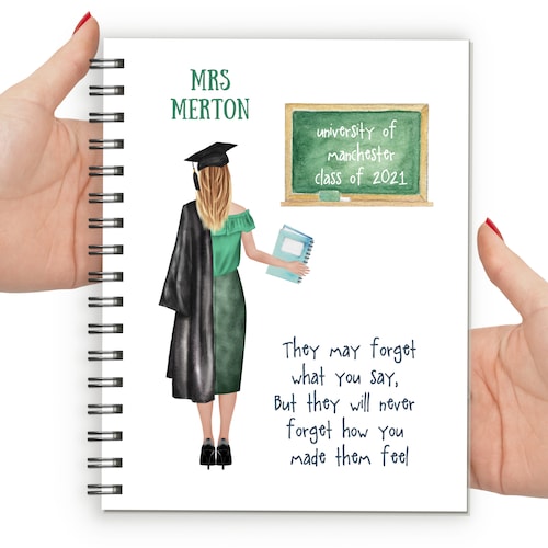 Personalised Teacher Graduation Gift for Her Teacher Etsy UK