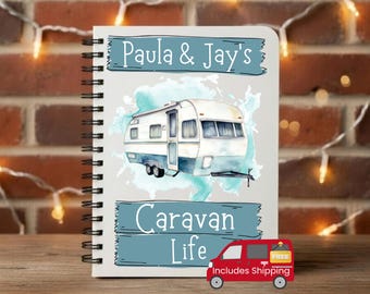 Caravan gifts, Caravan Journal, Touring Caravan Gift Ideas, Caravan Accessories, Caravan Owner Gift, Holiday Home Gifts, Personalised UK