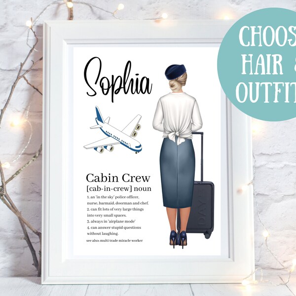 Flight Attendant Etsy