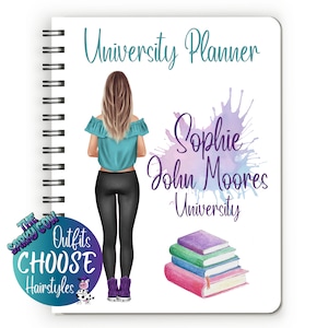 uni planner, back to university notebook, university memory, starting university gifts, uni student gift, uni notebook, gift for student,