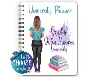 uni planner, back to university notebook, university memory, starting university gifts, uni student gift, uni notebook, gift for student,