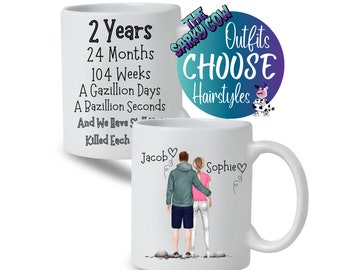 2nd Wedding Anniversary Gift, Second Year Anniversary Gift, 2nd Anniversary Gift for Him, 2nd Anniversary Gift for Her, Anniversary Present