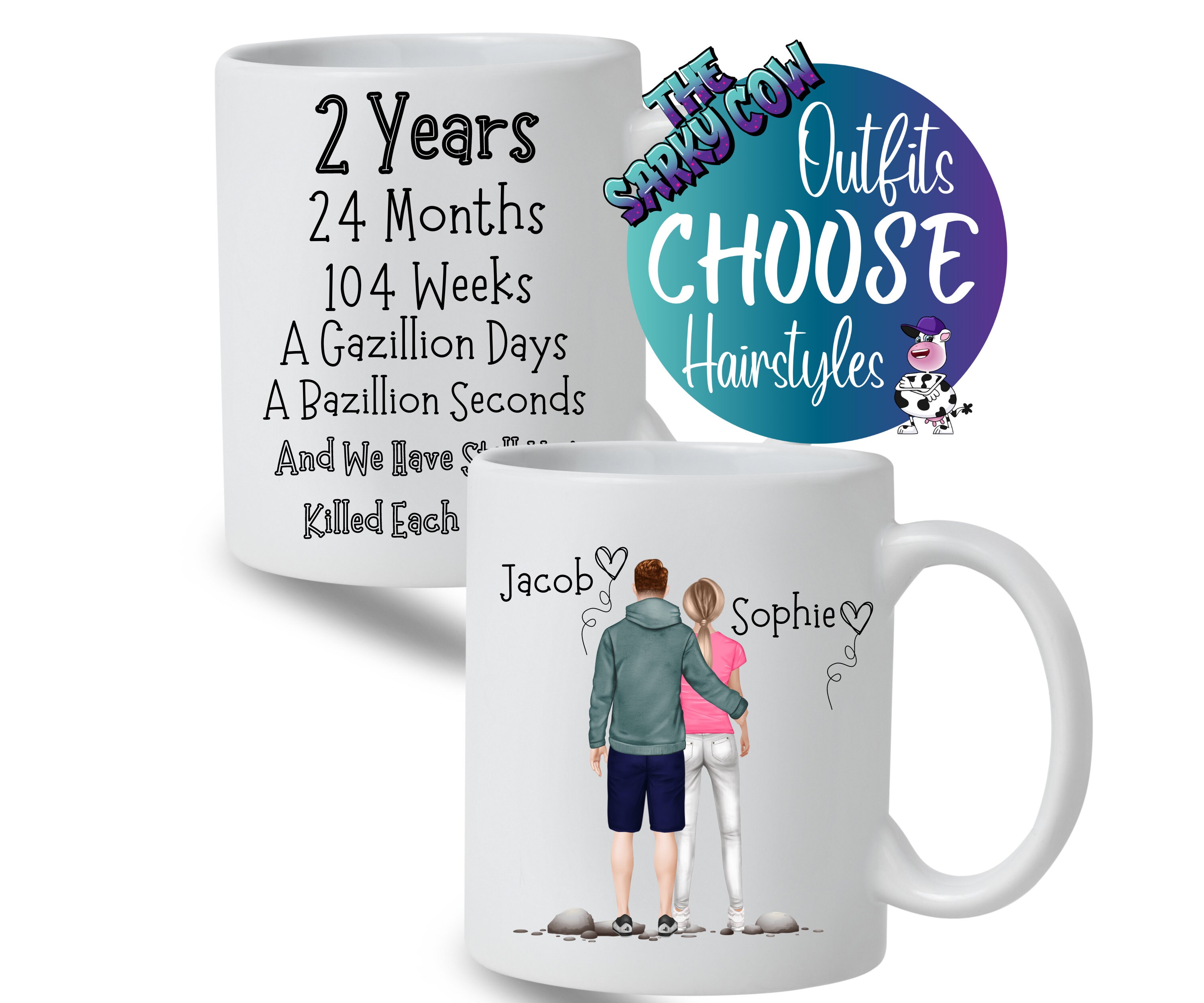 2nd Wedding Anniversary Gift, Second Year Anniversary Gift, 2nd Anniversary Gift for Him, 2nd Anniversary Gift for Her, Anniversary Present