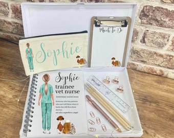 Student Vet Nurse Gift, Trainee Vet Nurse, Future Vet Nurse, Vet Nurse in Training, Stationery Gift Set Vet Nurse Journal Vet Nurse Notebook
