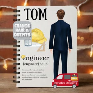 Engineer Graduation Gift, Engineer Gifts for Engineers Gift Funny, Presents for Engineer Notebook Engineer Birthday Gift Engineer Christmas,