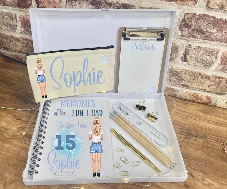 15th Birthday Girl Gift for 15 Year Old Girl Gifts for 15 Year Old, 15th Birthday Gift for Her, Birthday Present for Girls, Personalised uk Full Monty-All Items
