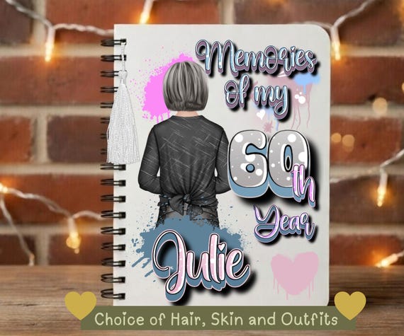 60th birthday gift for women, 60th Gift for Her, 60th Present for a Friend, Birthday Gift for Nana, Memory Journal, 60th Gifts for Women