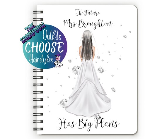 Personalised wedding planner personalised, bridal planning book, journal wedding, bride planner, wedding notebook, bridal planner, custom