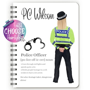 Gift for Police Officer Gifts, Police Gifts, Police Notebook, Police Woman Gifts, Police Journal, Leaving Gift, Retirement, Graduation