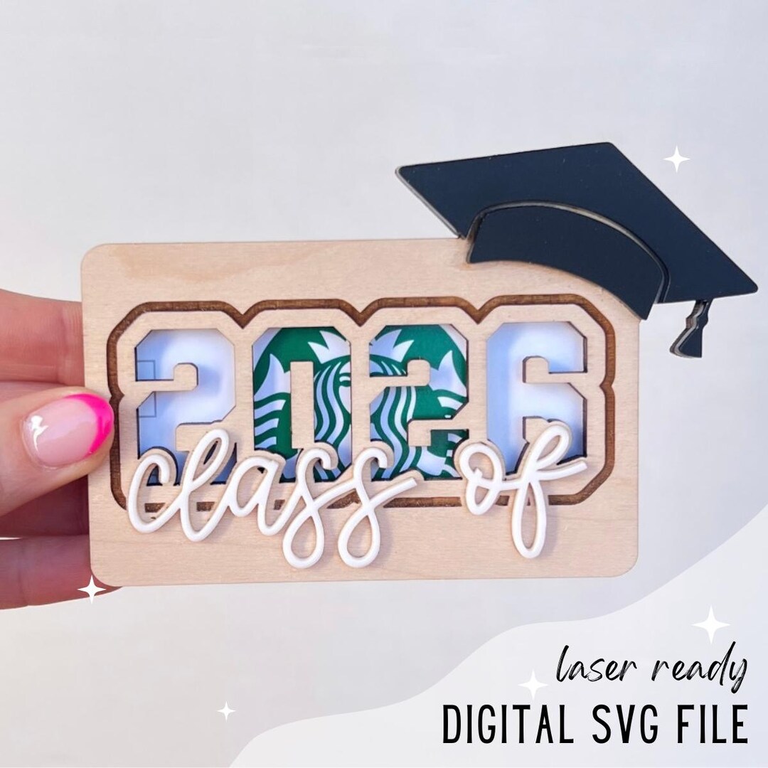 Class of 2026 Gift Card Holder SVG, Graduation File , Senior 2026 SVG ...