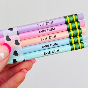 Teacher Gift Teacher Appreciation Gift Pencils Create Your Own Custom Pencils Pastel Pencils Gift For Teacher Custom Pencils Personalized