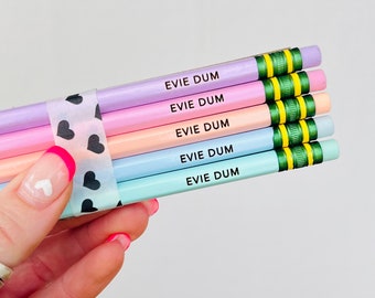 Teacher Gift Teacher Appreciation Gift Pencils Create Your Own Custom Pencils Pastel Pencils Gift For Teacher Custom Pencils Personalized
