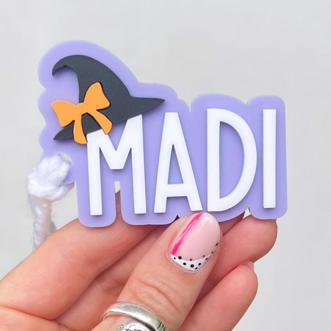 Personalized Halloween Basket Name Tag, Boo Basket Tag, Kids Halloween ...