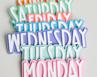 Classroom Magnets Teacher Magnet Days of the Week Magnet Pretty Organization Classroom Tools