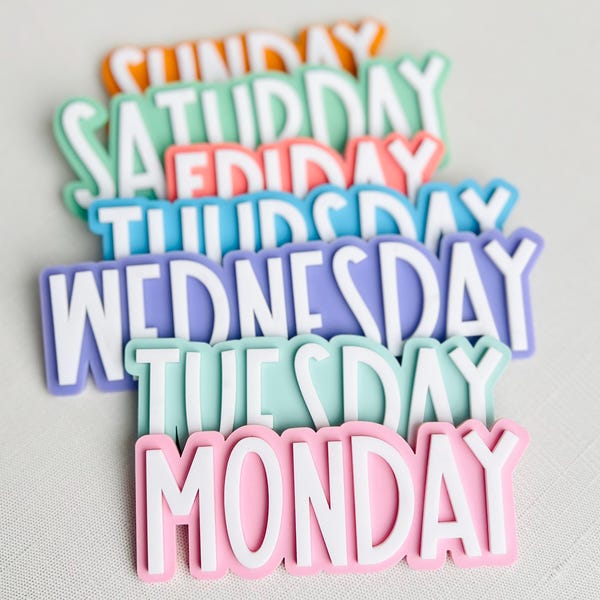 Magnets pour la classe Magnet pour enseignant Magnet Jours de la semaine Jolie organisation pour la classe
