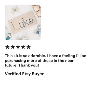 Easter Craft Kids Yarn Art Personalized Craft Name Sewing Yarn Craft Sewing Kids First Sewing Project Craft Kits for Kids Summer Craft Bunny afbeelding 9