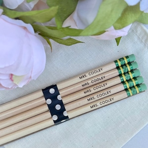 Personalized Pencils Custom Pencils School Supplies First Day of School Teacher Gift  Engraved Pencils Teacher Appreciation