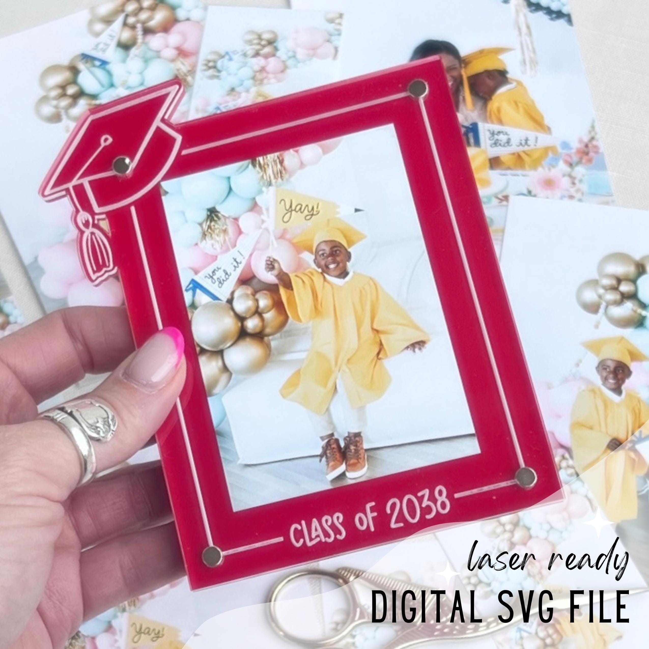 Class of 2038 Magnetic Photo Frame SVG, Laser Cut File (digital ...