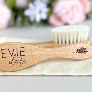Baby Gift | Newborn | Gift | Hair | Brush | Hairbrush | Personalized | Custom | Baby Shower | Baby Girl | Baby Boy | Mom | Name