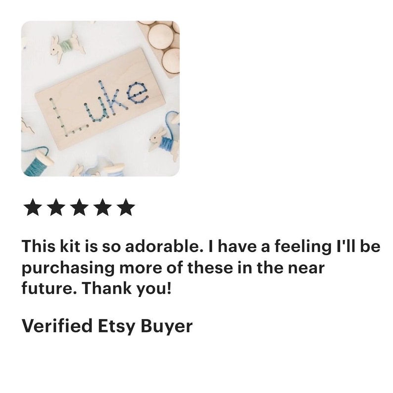 Kids Craft, Kids Yarn Art, Personalized Craft, Name Sewing, Yarn Craft, Sewing Kids First Sewing Project, Gift for Grandchild, Educational image 9