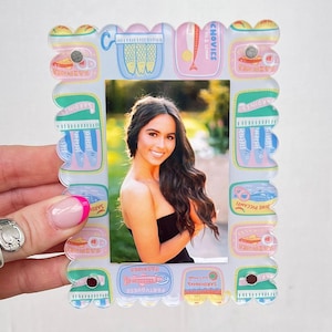 Magnetic Photo Frame, Fridge Magnet, Gift for Teen, Gift for Friend, Gift for Girl, Preppy, Sardines, Locker Magnet