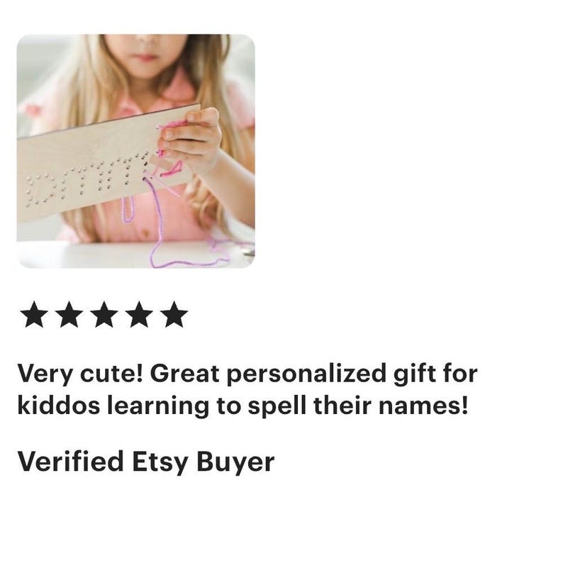 Kids Craft, Kids Yarn Art, Personalized Craft, Name Sewing, Yarn Craft, Sewing Kids First Sewing Project, Gift for Grandchild, Educational image 10