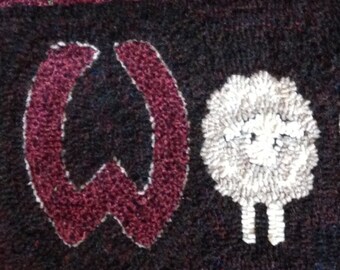 Wool on Feet Rug Hooking Pattern