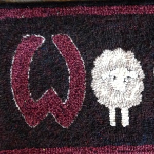Wool on Feet Rug Hooking Pattern