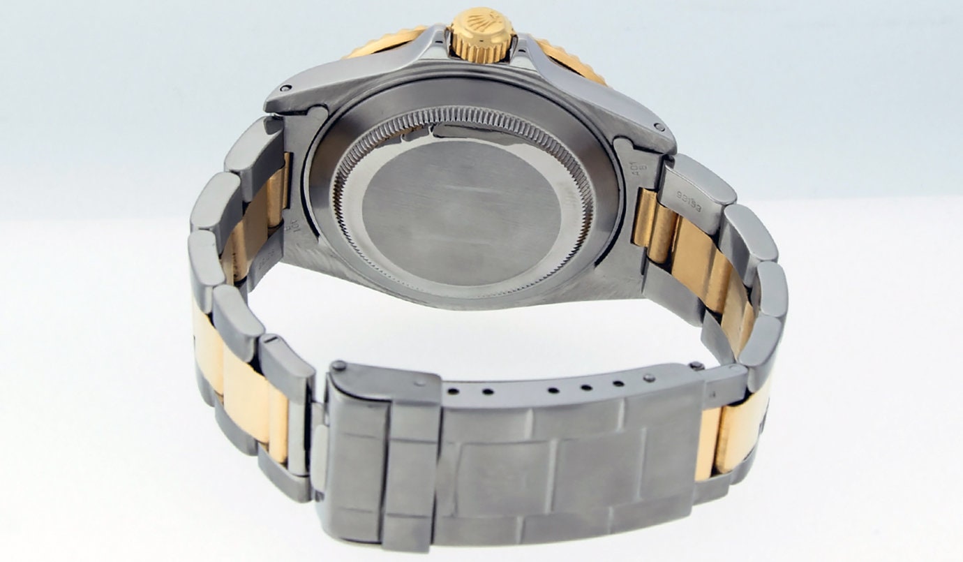 Rolex Mens Submariner SS and 18K Yellow Gold White Diamond ...